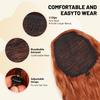 LEEONS 26 inch Drawstring ponytail Extension, Long Wavy pony tails hair extensions for Women - Synthetic Hairpiece Ponytail for Daily Use (Copper Brown) view 4