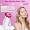Wolady Facial Steamer Large 3-in-1, Towel Warmer & Humidifier Mode, Nano-Ionic Face Steamer with Skin Care Tools, Facial Pores Deep Cleaning, Warm Mist Home Sauna Spa for Women, Birthday Gifts view 2