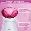 Wolady Facial Steamer Large 3-in-1, Towel Warmer & Humidifier Mode, Nano-Ionic Face Steamer with Skin Care Tools, Facial Pores Deep Cleaning, Warm Mist Home Sauna Spa for Women, Birthday Gifts view 4