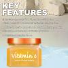 Facial Scrub Vitamin C Shea Sugar Scrub Ultra Hydrating and Exfoliating for Nourishing Essential Body Care Improves Acne Scars, Blackheads, Pore Size, and Skin Texture view 3