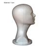 12.2-Inch Styrofoam Mannequin Head 1 Pack Abstract Smooth Surface White Foam Wig Stand Wig Hair Jewelry Display Stand for Home, Salon and Travel (White, 12.2x19.6 Inch) view 4