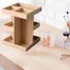 360 Rotating Makeup Organizer Cosmetic Holder Space Saving Display Stand Rack Skincare Perfume Organizer for Toiletries Dorm view 3