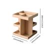 360 Rotating Makeup Organizer Cosmetic Holder Space Saving Display Stand Rack Skincare Perfume Organizer for Toiletries Dorm view 4