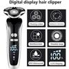 4D Electric Razor for Men, USB Rechargeable Rotary Shaver with Beard, Nose & Hair Trimmer, Wet/Dry Grooming Kit view 2