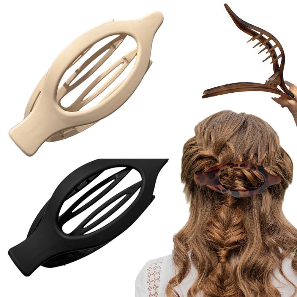 2025 New French Hair Claw Clips Large Durable Hair Accessories for Women, Versatile Styling for Thick Hair (E)