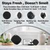 ARIOSOX 2 Pack Face Scrubbers, Silicone Body Scrubber Soft Bristles, Gentle Lather, Exfoliating & Deep Cleaning for Sensitive Skin, Giant Suction Cup Stick Securely (Body + Face Scrubber Black) view 3