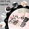 28 Black Facial Supplies 3 Facial Mask Mixing Bowls 3 Facial Fan Brushes 3 Mask Applicator Brushes 3 Mask Measuring Spoons Skincare Tray 3-Compartment Serving Tray 12 Facial Sponges 2 Spa Headbands view 3