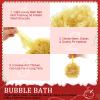 FuWeave 12 Pcs Christmas Bath Loofah Sponge Red Green Loofah Exfoliating Body Scrubber Shower Sponge 50g Mesh Shower Pouf Balls Gift Set for Women Men Bathing Accessories(Red,Green,Gold) view 2