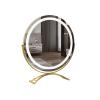 360 Degree Rotation Vanity Mirror with LED Light, A-rechargeableVanity Mirror, B-Non-Rechargeable Makeup Mirror, 3 Color Lighting, Smart Touch Control(B - d,35 * 45cm/13.8 * 17.7in) view 1