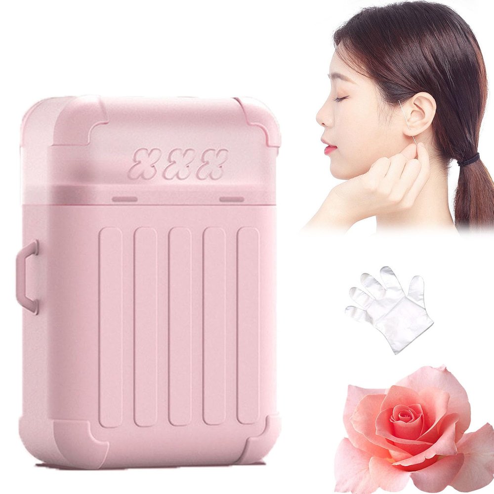 Piercing Cleaning Thread, Piercing String Cleaner, String to Clean Piercing, Earring Hole Cleaning Tool, Ear Piercing Cleaner Floss Kit, 240 PCS Earrings Hole Cleaner,for Women Men Disposable (Pink)