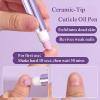 3-in-1 Nail Care Pen, Cuticle Pusher Nail Oil Pen with Ceramic Tip, Cuticle Treatment for Dry and Damaged Nails, Strengthen Brighten Nails Care(3Pcs) view 2