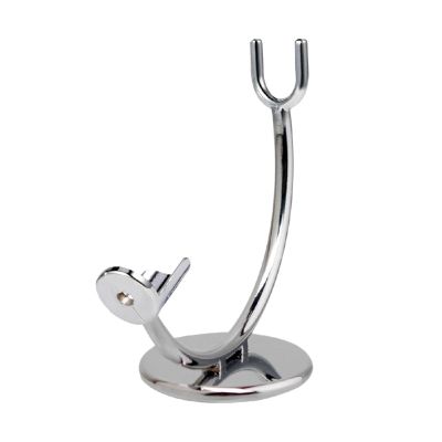 jojomis Straight Razor Stand Curved Metal Holder with Polished Finishing for Most Standard Sized Razors, Compact Bathroom Organizer