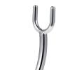 jojomis Straight Razor Stand Curved Metal Holder with Polished Finishing for Most Standard Sized Razors, Compact Bathroom Organizer view 2