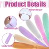 6 Pcs Large Makeup Scoops Spatulas Large Plastic Cosmetic Spatula Face Mask Spatula Reusable Cosmetic Mask Mixing Spoon Scoops Spatulas Beauty Spa Makeup Tools for Skin Care Masks Mixing and Sampling view 2