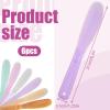 6 Pcs Large Makeup Scoops Spatulas Large Plastic Cosmetic Spatula Face Mask Spatula Reusable Cosmetic Mask Mixing Spoon Scoops Spatulas Beauty Spa Makeup Tools for Skin Care Masks Mixing and Sampling view 3