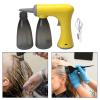 Electric Bubble Device Rechargeable Hair Perming Tool with 2 Bottles USB Cable Salon Styling Foam Machine- Yellow view 4