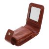 DECHOUS Mini Lipstick Storage Box with Mirror PU Lipstick Holder Bag Travel Makeup Organizer Portable Cosmetic Protective Sleeves for Travel Purse Accessories view 1