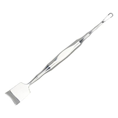 Facial Scraper Blackhead Remover Tool Stainless Steel Dual Head Pore Extractor for Nose Chin Forehead Skin Care 4.53 Inch- Style a