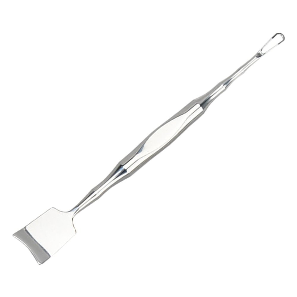 Facial Scraper Blackhead Remover Tool Stainless Steel Dual Head Pore Extractor for Nose Chin Forehead Skin Care 4.53 Inch- Style a
