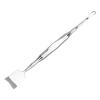 Facial Scraper Blackhead Remover Tool Stainless Steel Dual Head Pore Extractor for Nose Chin Forehead Skin Care 4.53 Inch- Style a view 1