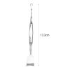 Facial Scraper Blackhead Remover Tool Stainless Steel Dual Head Pore Extractor for Nose Chin Forehead Skin Care 4.53 Inch- Style a view 3