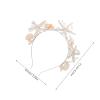 Healvian Mermaid Headband: Mermaid Tiara Crown - Seastar Shell Pearl Bridal Headpiece - Shell Hair Accessories for Women and Girls Beach Wedding Party view 2
