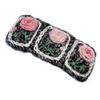 Coolideas creative pure handmade crocheted yarn hair clip hand made crochet hair barrettes cute hair accessories fashion side hair clips for girls (#73 pink rose) view 4