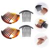 7 Tooth French Twist Comb, 3PCS Plastic Hair Clip, Hair Side Combs, Hair Accessory for Women Girls, Hair Clip Comb Accessories (Black and Brown) view 4