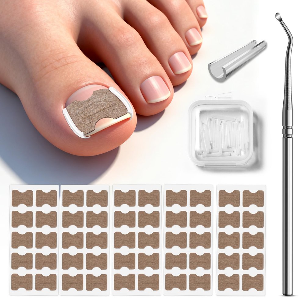BALUCA 2025 Upgraded Ingrown Toenail Corrector Kit | Professional Ingrown Toenail Treatment & Pain Relief | Home Pedicure Tool Set with Breathable Corrector Strips & Toenail Tools