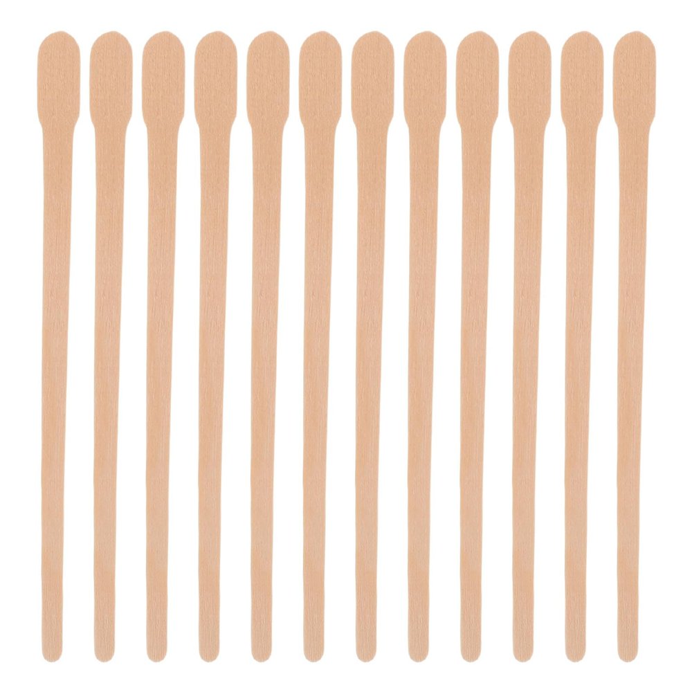 DECHOUS 1000pcs Wooden Wax Sticks: Body Leg Face Eyebrow Wax Spatula Applicator Tools Spatulas For Hair Removal & Smooth Skin