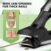 BALUCA Heavy Duty Toenail Clippers for Men & Seniors - Ultra Sharp Wide Jaw Nail Clipper for Thick & Ingrown Toenails, Long Handle Toe Nail Clipper for Seniors, Anti-Splash Design & Safety Lock view 2