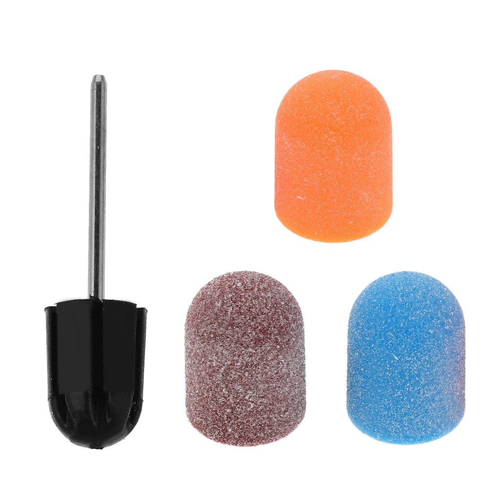Ipetboom 1 Set Nail Drill Sanding Bands: Electric Nail Drill Replacement Heads With Fine Grit For Manicure And Pedicure - Polishing And Buffing Tool