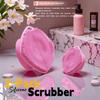 ARIOSOX Silicone Body Scrubber with Suction Cup, Gentle Texture Exfoliating Body Scrubber for Men and Women On Sensitive Skin, Build Up Lather, Deep Skin Clean (Body+ Face Scrubber Pink) view 3
