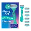 Schick Hydro Silk Ultra Sensitive Razor for Women | Womens Razor for Sensitive Skin, 5 Blade Razors for Women, Womens Razors for Shaving, Includes 1 Handle & 7 Refills view 1