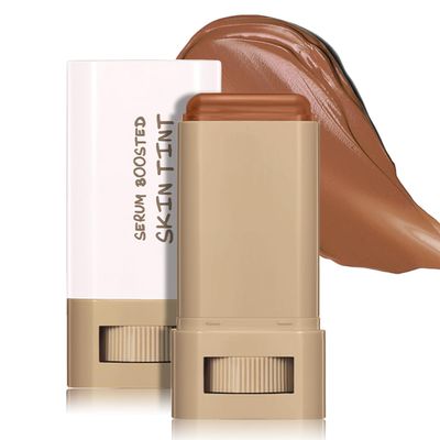 6 Colors Foundation Stick Beauty Balm Serum Boosted Skin Tint, Long-Lasting Coverage, Tinted Moisturizer For Face, Portabl Moisturizing Essence Contour Stick Foundation Beauty Balm (#03)