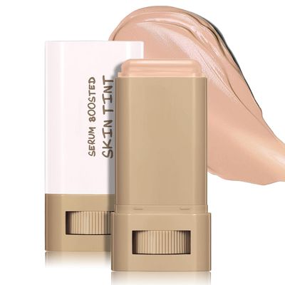 6 Colors Foundation Stick Beauty Balm Serum Boosted Skin Tint, Long-Lasting Coverage, Tinted Moisturizer For Face, Portabl Moisturizing Essence Contour Stick Foundation Beauty Balm (#05)