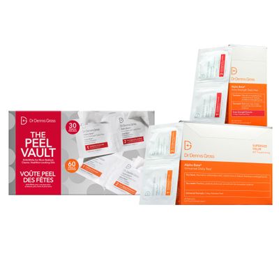 Dr Dennis Gross Peel Vault Kit  30 Alpha Beta Extra Strength Daily Peels + 60 Universal Daily Peels | 90 Total Treatments | $245 Value Limited Edition