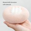2Pcs Body Scrubber Exfoliator Sunflower Bath Ball, Ultra Soft Sponge Cleaning Brush for Men and Women, Bath Sponge with Handheld Ring (Green+Apricot) view 3