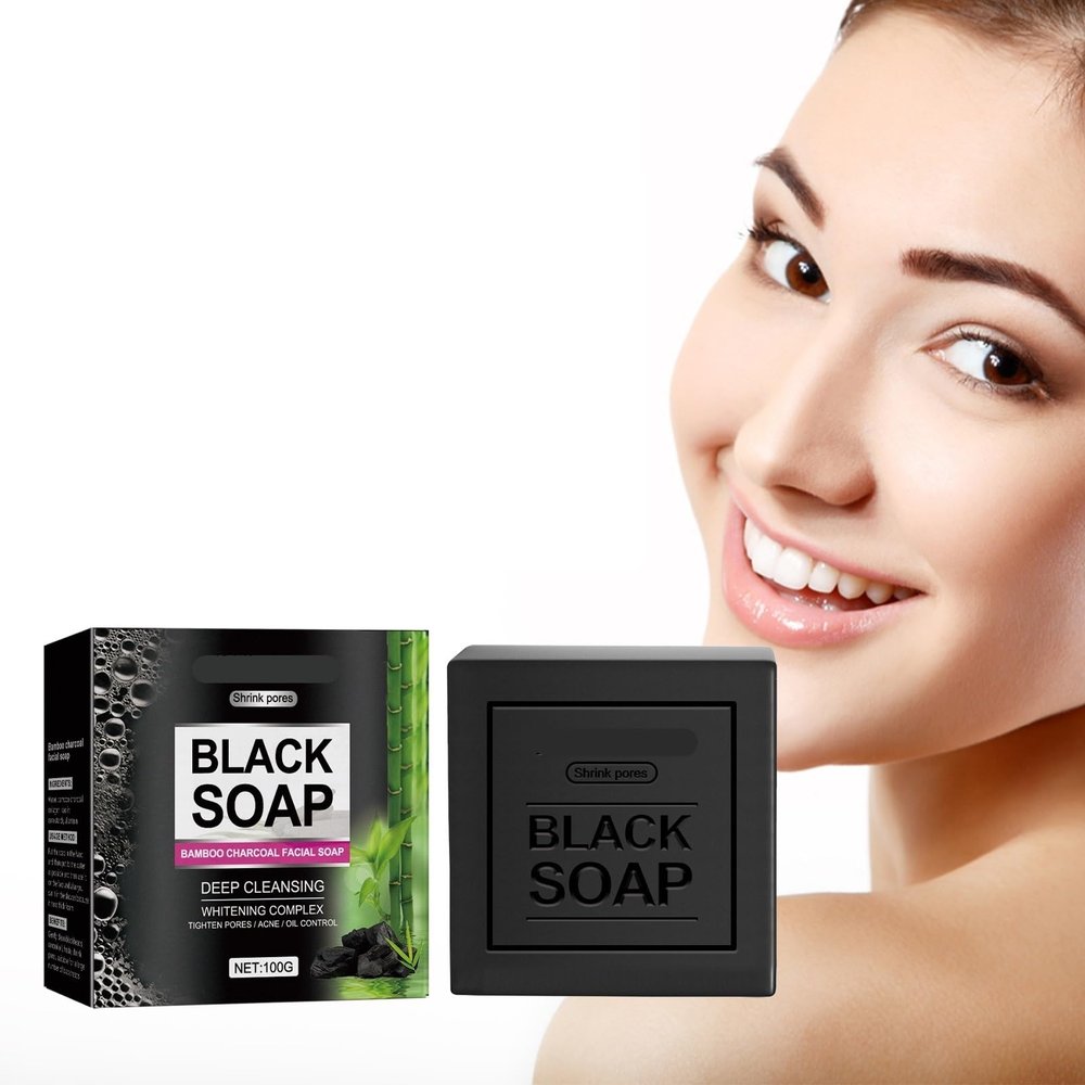 Bamboo Charcoal Facial Soap - Oil Control, Skin Brightening, Pore Cleansing | Deep Clean & Moisturizing(3PCS)