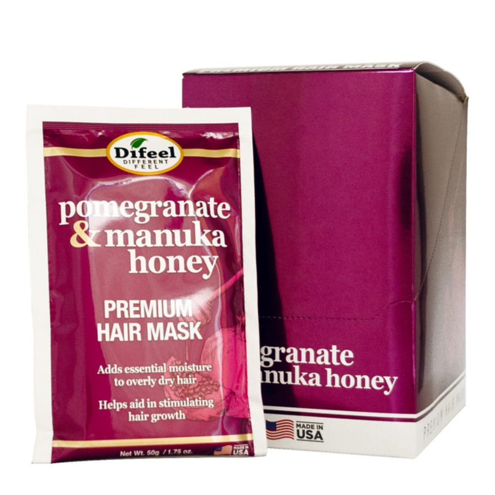 (1pc) PREM/HAIR MASK 1.75 OZ POM/MANUKA HONEY #D31MP18