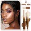 FeiCuiYun 2Pcs Dual-Ended 2-in-1 Cream Contour & Highlighter Stick Makeup For Face & Body  Waterproof, Long-Lasting, Suitable for All Skin Tones, (05+06) view 2