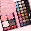 All in One Makeup Kit for Women Full Kit - 24 Eyeshadow, 4 Lipsticks, 2 Blushers, 1 Powder, 2 Eyebrow Powder, 1 Mirror, 2 Double Ended Brush, Makeup Gift Set for Teen Girls Women Beginner and Pros view 3