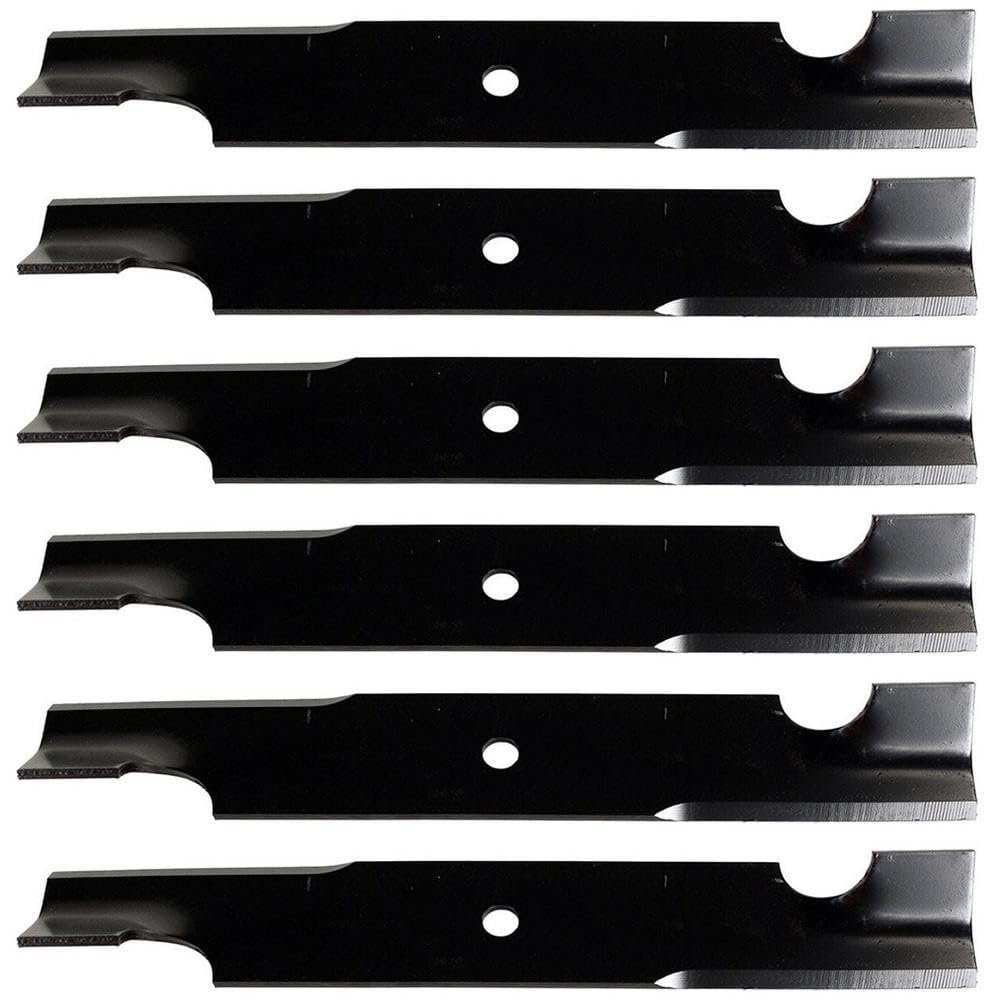 (6) Notched Blades Fits Scag 2 for 32" Deck 3 for 48" Deck 48110 481706 481710