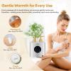 Massage Oil Warmer Heater with 4 Massage Oil Bottles and 2 Funnels,Adjustable Temp (86149F)&Timer (0.524H) Lotion Warmer,Dual Bottle Heated Oil Dispenser for Spa, Salon & Home Use(Silver) view 2
