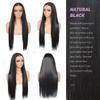 U&A Ua Hair 9x7 Glueless Synthetic Lace Front Wig Wear And Go Pre Plucked Pre Cut Straight Wig Vivid Self Growing Clean Hairline with Tiny Knots Natural No Glue Wig 22Inch view 3