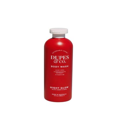 Dupes & Co. Night Glow Body Wash 13 fl oz Nourishing Aloe Vera, Pomegranate Extract & Vitamin B5 Cleanses & Hydrates Made in Australia