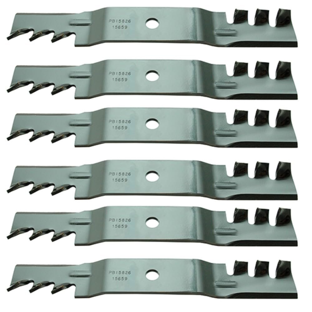 6 Mulcher Blades for fit Fits for Cub Cadet 942-04417-X 02005017-X Tank 48 for Recon 48 M48
