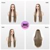 U&A Ua Hair 9x7 Glueless Synthetic Lace Front Wig Wear And Go Pre Plucked Pre Cut Straight Wig Vivid Self Growing Clean Hairline with Tiny Knots Natural No Glue Wig 22Inch view 4