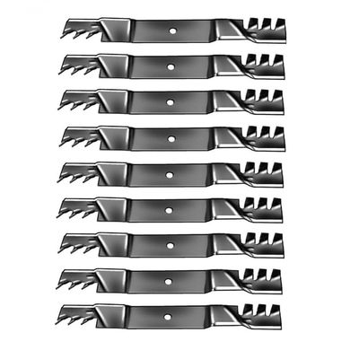 9PK of 21" x 5/8" Wavy Mulching Blade (2) Blades- 42"cut & (3) Blades - 61" cut