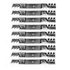 9PK of 21" x 5/8" Wavy Mulching Blade (2) Blades- 42"cut & (3) Blades - 61" cut view 1